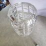 Vintage Waterford Tralee 7" Vase, Crystal Waterford Ladder Vase is slight chip from the inside top rim the stamp is not showing well used. No 38. Image 4