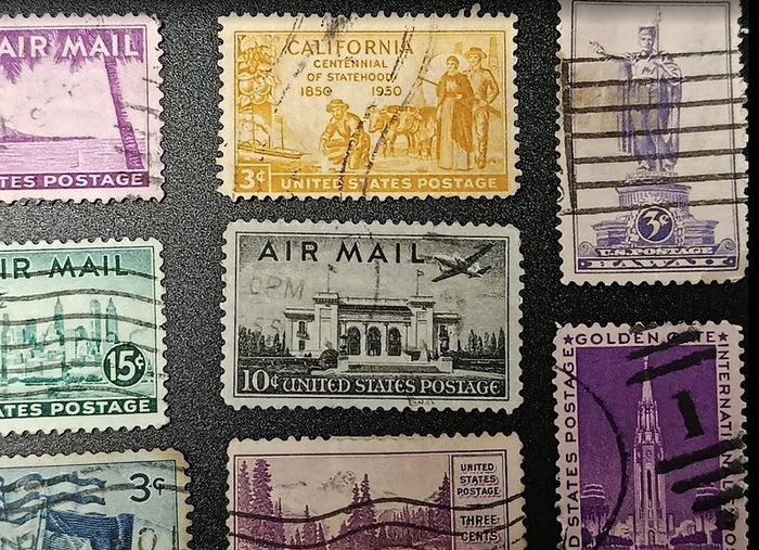 1930s 1960s USA Airmail & Statehood History