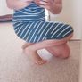 Green and White Striped Dress - Size 8-10 Image 6