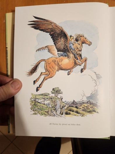 The Chronicals Of Narnia Compilation.  2 Books In Presentation Folder. Large Volume Hardback In Very Good Condition.