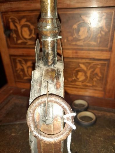 Antique Copper Gun Powder Flask