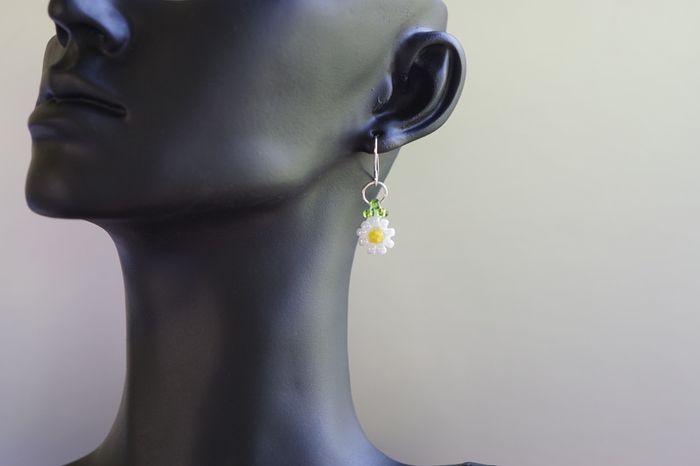 Little Daisy Beaded Earrings in Ten Colours