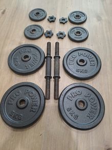Set of dumbbell weights