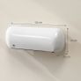 2000W Ceramic Electric Heater with Fan, Adjustable Thermostat, Wall Mounted - White Image 3