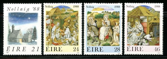Ireland 1988 - Scott #730-733 Christmas - Mint Never Hinged