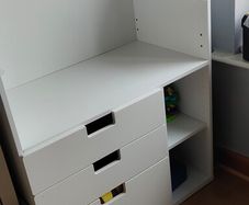 Ikea desk or changing station with drawers