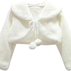 Faux Fur Girls Bolero coat