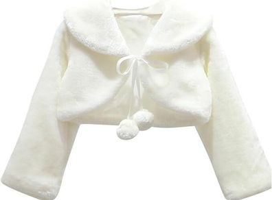 Faux Fur Girls Bolero coat