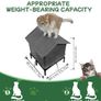 Cat House Weatherproof with Aluminum Film Insulation, Large Feral Cat Shelter for Winter, Collapsible with Door, Easy to Assemble (Dark Grey) Image 2