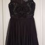 Warehouse Embellished black dress, size 8, NEW Image 8