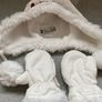 H&M baby hat and mittens 9-12m Image 3