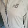 New Balance White Zip Up Jacket ( hoodie) with grey trim - Size S Image 2