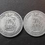 Great Britain. George VI. 2 Silver Shillings (1935+1936) Image 2