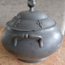 Antique French pewter Soup tureen with Fleurs de lys design 20cm Image 3