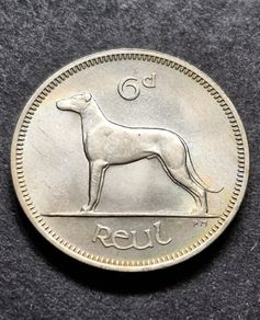 Fantastic Ireland 1963 Six Pence 6d coin