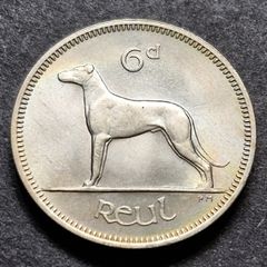 Fantastic Ireland 1963 Six Pence 6d coin