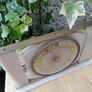 Tempora clock, mid century clock,Lucite, pink clock Image 2