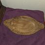 Vintage Hand Carved Wooden Serving Tray Image 2