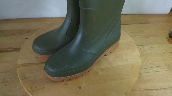Rontani Made in Italy Green Wellington Boots EU 39 UK 6 Fleece Lined Winter Wellies