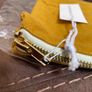 Les Pensionnaires Saffron Yellow Cotton Canvas Toiletry Bag Image 7