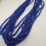 Vintage African Style Blue 4-5.5mm Glass Beads Necklace Strand Image 6