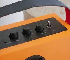Orange Luxury Bluetooth Speaker with Fabric Cover