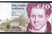 1998 Ireland IR20 Daniel O Connell Banknote Series C. Note issued 26/05/98. Serial number XRP983141