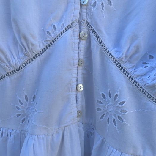 white cotton dress size M