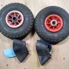 Trollie wheel and tubes