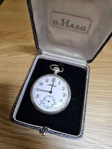 Vintage Ww2 era Swiss Pocket Watch Minerva from Circa 1940s