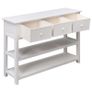 Sideboard White 115x30x76 cm Wood Image 7