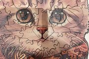 Wooden jigsaw- Cat