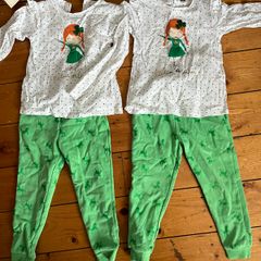Twin girls st Patrick outfits 3-4 years