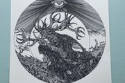 "The Hound" quality print by artist Sin-Eater.