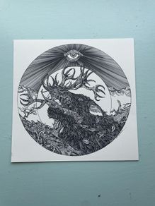 "The Hound" quality print by artist Sin-Eater.