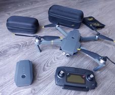 DJI Mavic Pro Drone 2 Batteries Extra Props Good Condition