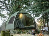 main image for ad 2 Person  4in1 Tent  For 2 Persons Pop-Up Tent  Camp Bed  With Camping Lounger  Green