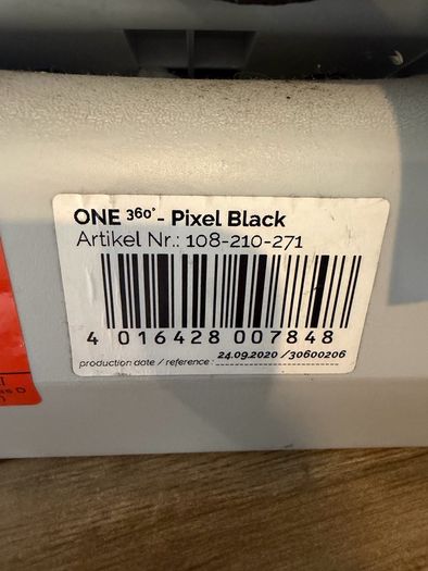 Osann ONE 360 Car Seat - ISOFIX - 0-36kg - Pixel Black
