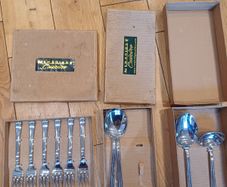 Newbridge Cutlery Fish Forks and soup ladle