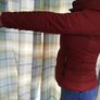 vero moda burgandy coat Image 7