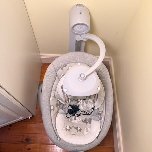 Joie Serina Swivel Baby Swing - Elephant Duo (Great Condition and Box)