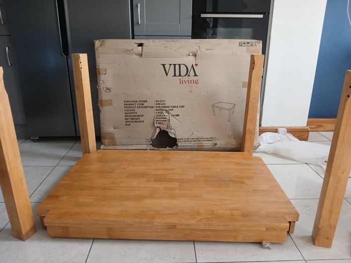 brand new oak table