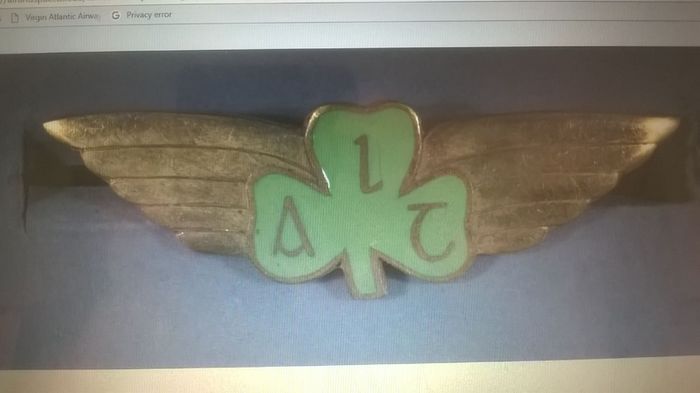 Wanted Aer Lingus & Irish Airlines Wings / Badges & Memorabilia.