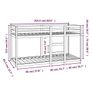 Bunk Bed without Mattress 80x200 cm Solid Wood Pine Image 4