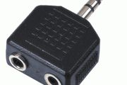New 3.5 mm Male Jack to 2 x Jack Socket Splitter Adapter