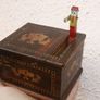 Vintage WOOD JAPANESE Cigarette Dispenser 4" x3,4" H-2,4" Image 8