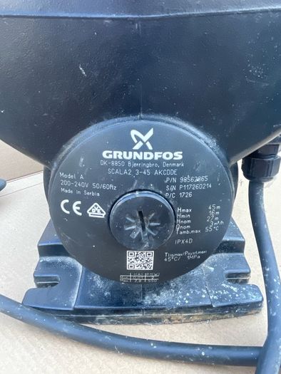 Grundfos SCALA2 3-45 Pressure Booster Pump
