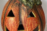 Halloween Pumpkin Candle Holder