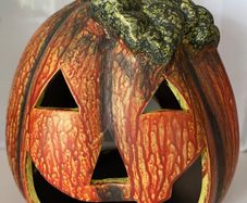 Halloween Pumpkin Candle Holder