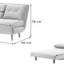 Mustard yellow sofa bed Image 9
